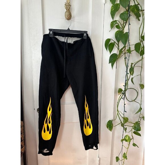Fashion Nova women’s size large fire pants *damage - Picture 1 of 12